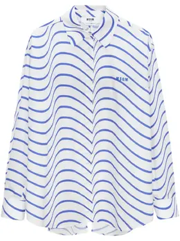 MSGM: Белая рубашка 