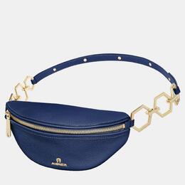 Aigner: Голубая поясная сумка 