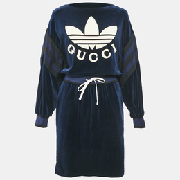 Gucci: Синее платье 