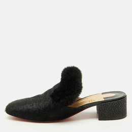 Christian Louboutin: Чёрные сабо 
