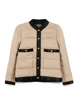 CHANEL Pre-Owned: Бежевая куртка 