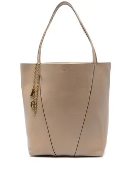 Chloé: Светлая сумка-шоппер 