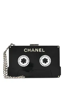 CHANEL Pre-Owned: Чёрный клатч 