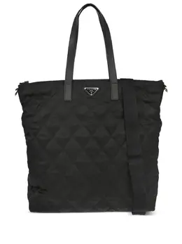 Prada Pre-Owned: Чёрная сумка-шоппер 