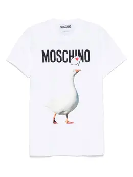 Moschino: Футболка с принтом 