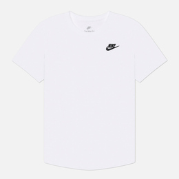 Nike: Белая футболка  Club Essentials