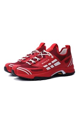 Bally: Красные кроссовки 