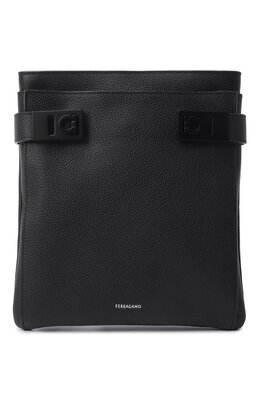 Ferragamo: Чёрная сумка 
