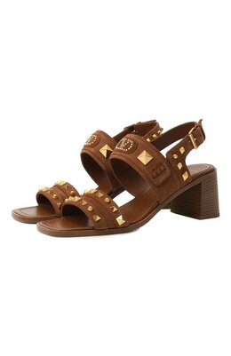 Valentino: Коричневые босоножки 