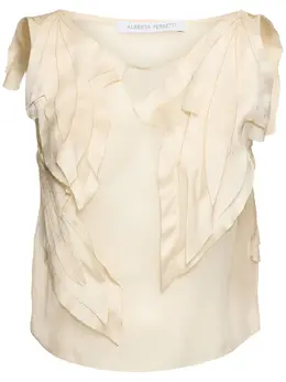 ALBERTA FERRETTI: Шёлковый топ 