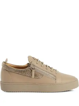 Giuseppe Zanotti: Бежевые кроссовки  Frankie