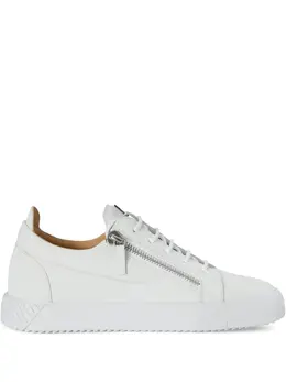 Giuseppe Zanotti: Белые кроссовки  Frankie