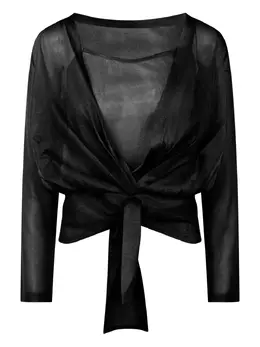 Alberta Ferretti: Прозрачная блуза 