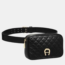 Aigner: Чёрная поясная сумка 