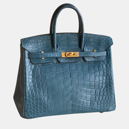Hermes: Голубая сумка  Birkin 25