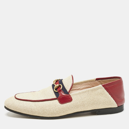Gucci: Бежевые лоферы  Horsebit