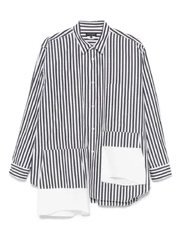 Comme des Garçons Homme Plus: Рубашка в полоску 