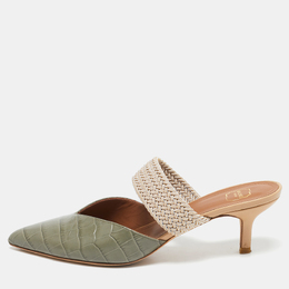 Malone Souliers: Зелёные сабо 