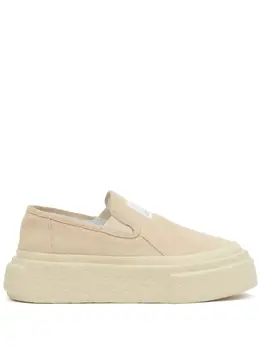 MM6 Maison Margiela: Бежевые кроссовки 