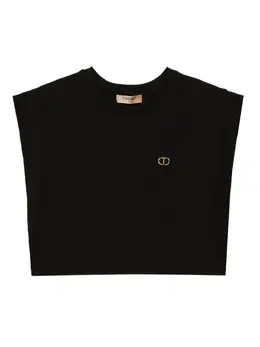 TWINSET: Чёрная футболка 