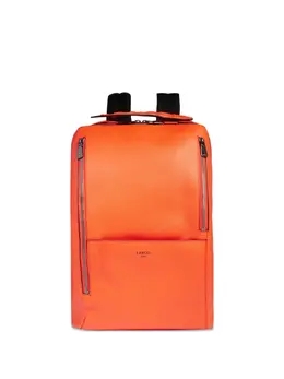 Lancel: Оранжевый рюкзак 