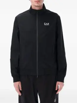Ea7 Emporio Armani: Чёрная куртка 