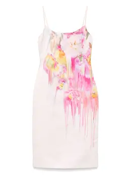 Blumarine: Платье с растительным принтом 