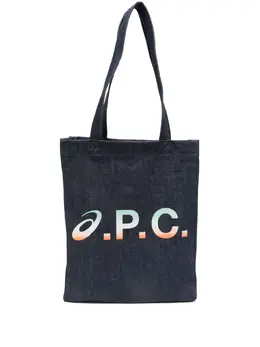 A.P.C.: Сумка-шоппер с принтом 