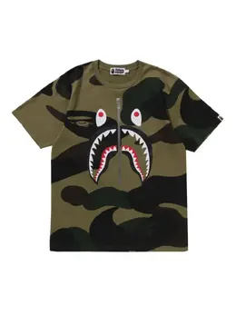A BATHING APE®: Зелёная футболка 