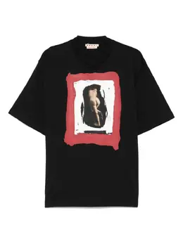Marni: Прозрачная футболка 
