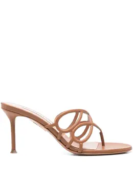 Aquazzura: Коричневые сандалии 