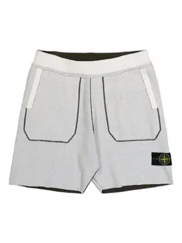 Stone Island: Белые шорты 