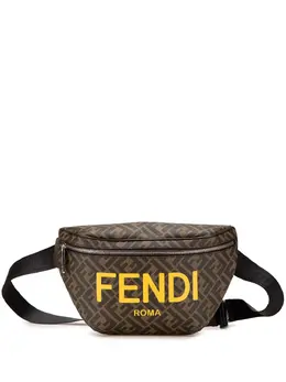 Fendi Pre-Owned: Блестящая поясная сумка 