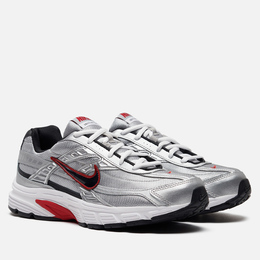 Nike: Серебристые кроссовки 