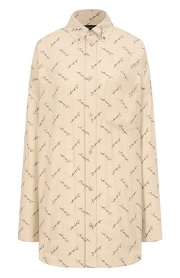 Balenciaga: Рубашка из вискозы 