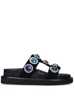 Kurt Geiger London: Чёрные сандалии 