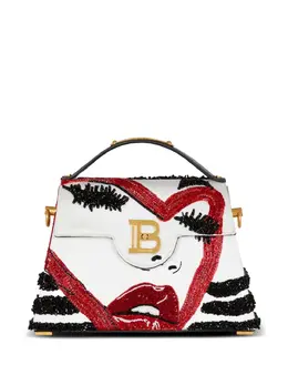 Balmain: Белая сумка-шоппер  B-Buzz
