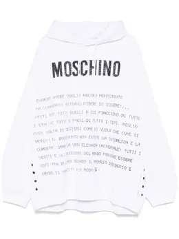 Moschino: Белая толстовка  Archive