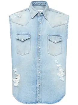 MM6 Maison Margiela: Рубашка без рукава 