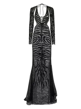 Roberto Cavalli: Прозрачное платье 