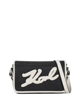 Karl Lagerfeld: Чёрная сумка через плечо  K/Signature