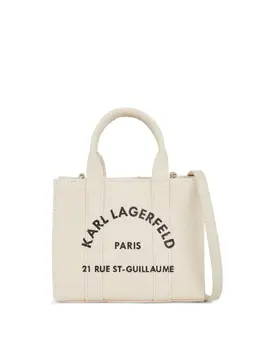 Karl Lagerfeld: Бежевая сумка-шоппер  Rue St Guillaume