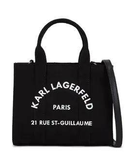 Karl Lagerfeld: Чёрная сумка-шоппер  Rue St Guillaume