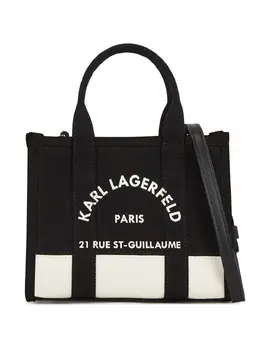 Karl Lagerfeld: Чёрная сумка-шоппер  Rue St Guillaume