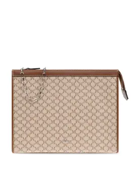 Max Mara: Бежевый клатч 