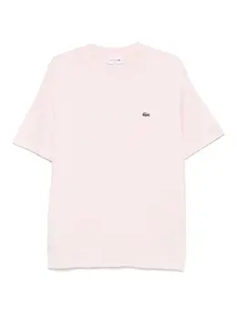 Lacoste: Розовая футболка 