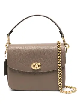 Coach: Коричневая сумка через плечо  Cassie