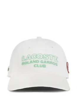 Lacoste: Белая кепка 