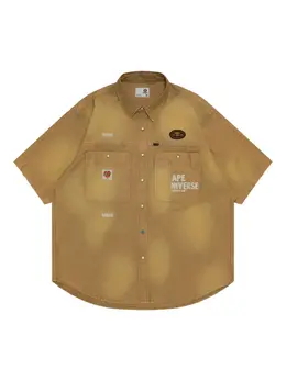 AAPE BY *A BATHING APE®: Бежевая рубашка 