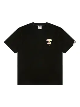 AAPE BY *A BATHING APE®: Чёрная футболка 